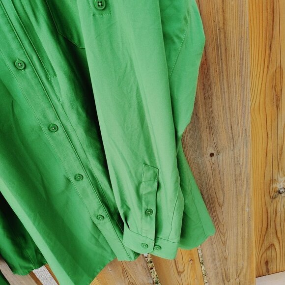 Columbia Omni Shield UV Protection Long Sleeve Shirt Men's XXL Green - Picture 7 of 8